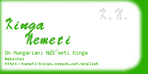 kinga nemeti business card